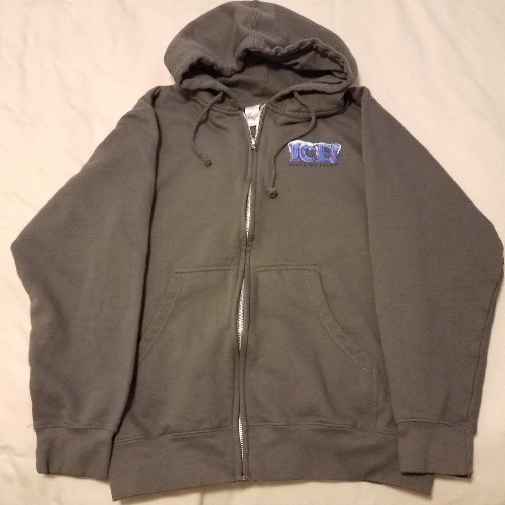 grey Gaylord Plams ICE! zippered hoodie size S